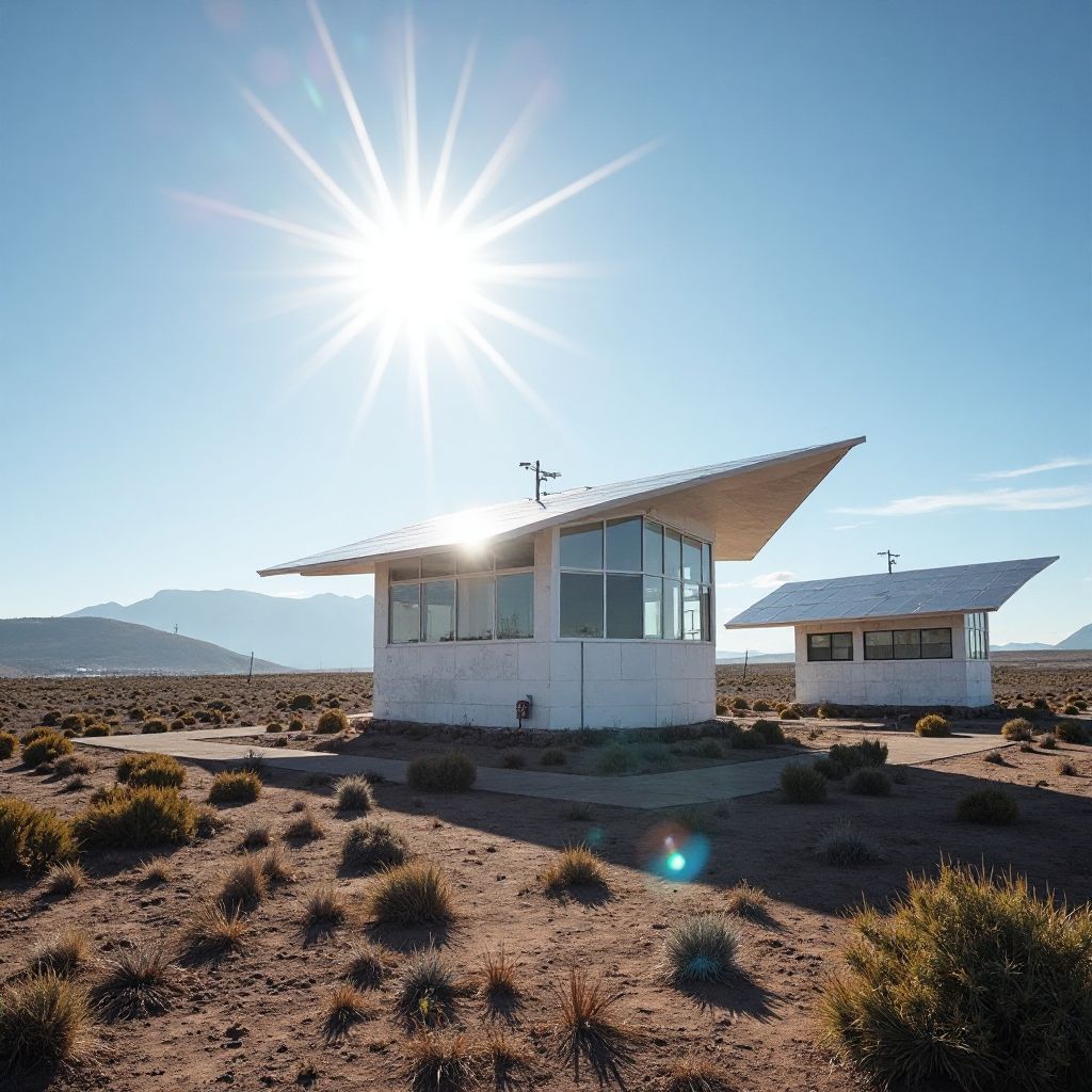 Instalación de paneles solares en estación GeoArgentina