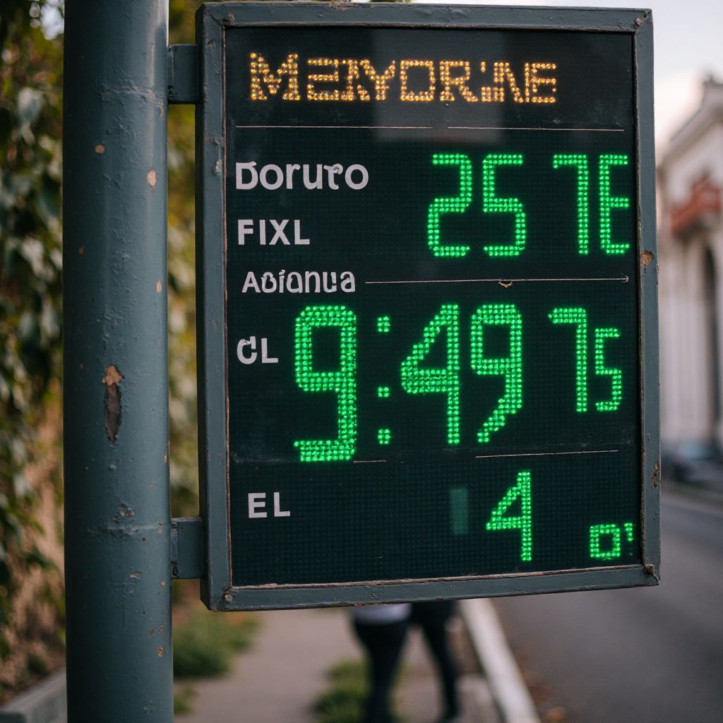 Lista de precios de combustible actualizada